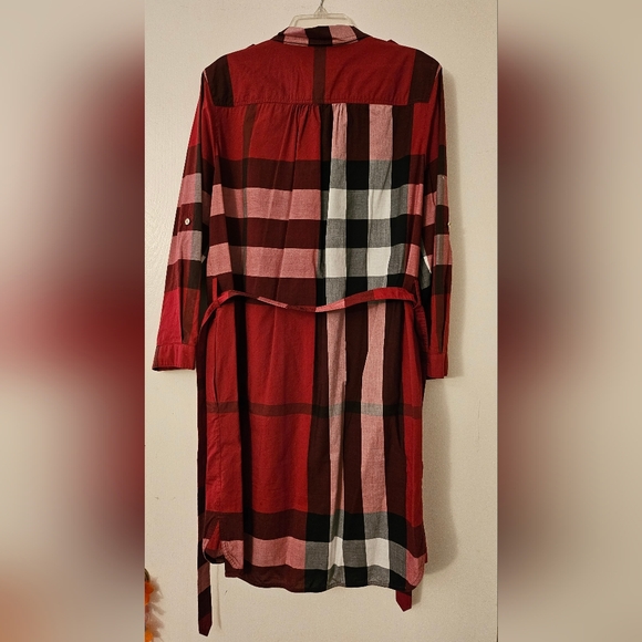 Burberry Check Cotton Shirt Dress - Picture 7 of 7
